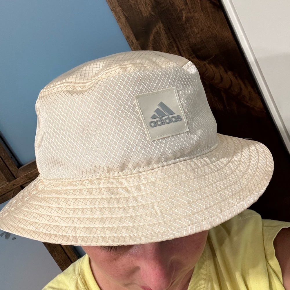 Adidas Nylon Cream Bucket Hat